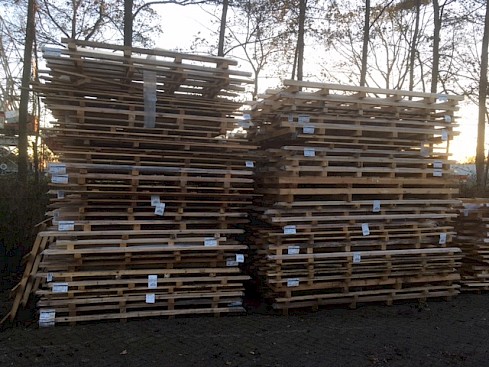 grote pallets af te voeren in Dongen