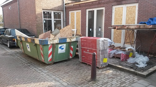 6 m3 bouwcontainer in Rotterdam